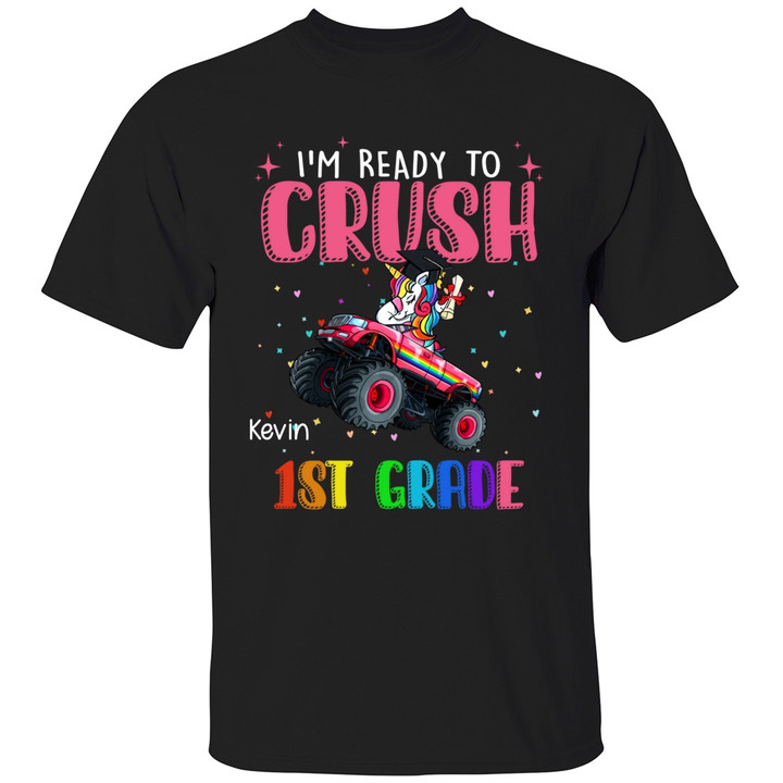 I’m Ready To Crush Unicorn Kindergarten Personalized Shirt - Gift For Son, Daughter - Back To School Shirts