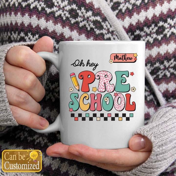 Oh Hey First Grade Personalized Mugs – Gift For Teacher – Back to School