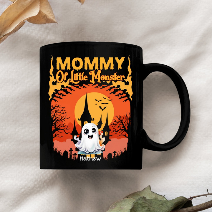 Grandma Mom Of Little Monster Kids Halloween Personalized Mugs Gift For Grandma Mom - Halloween Mug