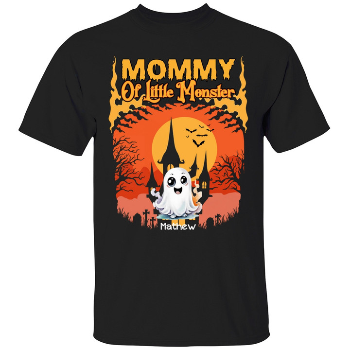 Grandma Mom Of Little Monster Kids Halloween Personalized T-Shirt Gift For Grandma Mom - Halloween Shirts
