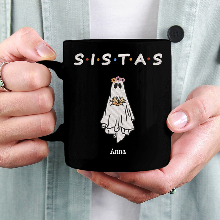 Retro Spooky Vibes, Personalized Mug, Gift For Family, Friends, Halloween