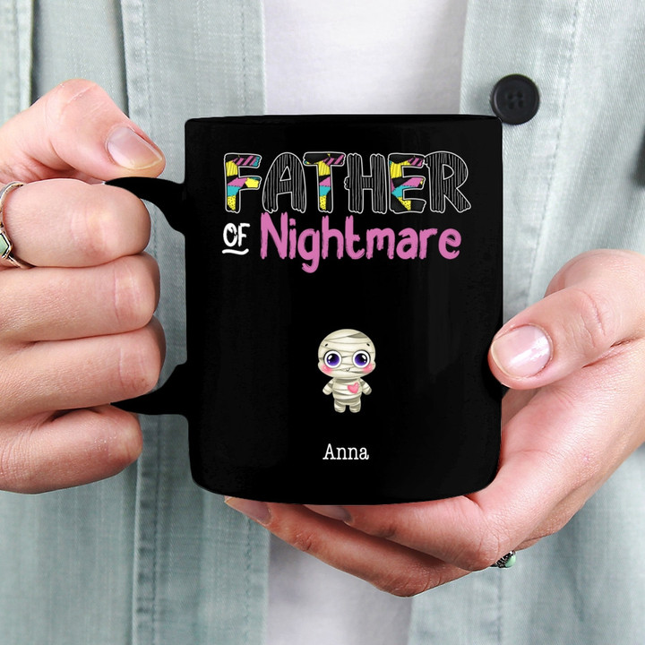 Father Of Nightmare Personlized Mug - Horror Movie Kids Custom Mugs, Halloween Gift For Dad