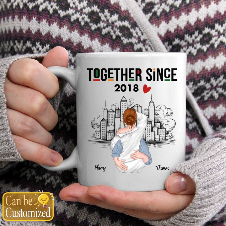Together Since Personalized Custom Mug, Mugs - Anniversary Gift For Couple, Wife, Husband