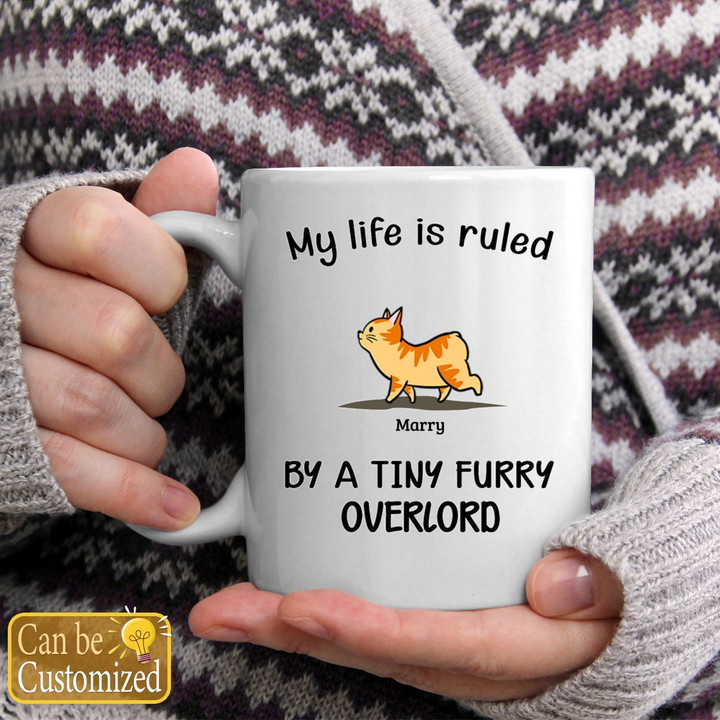 My Life Is Ruled By Cats Personalized Coffee Mug - Custom Gift For Cat, Gift For Pet Owners, Pet Lovers