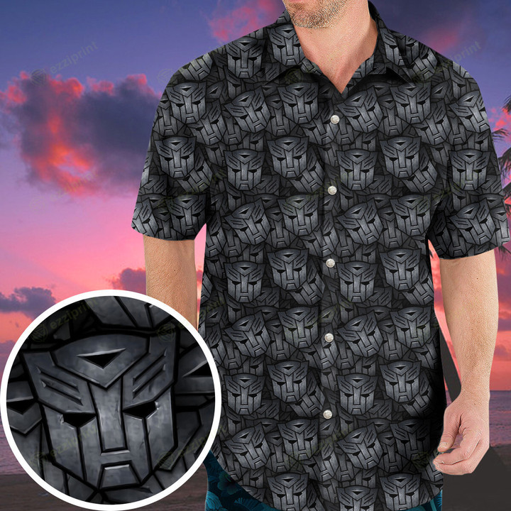 Transformers Pattern Hawaiian Shirt