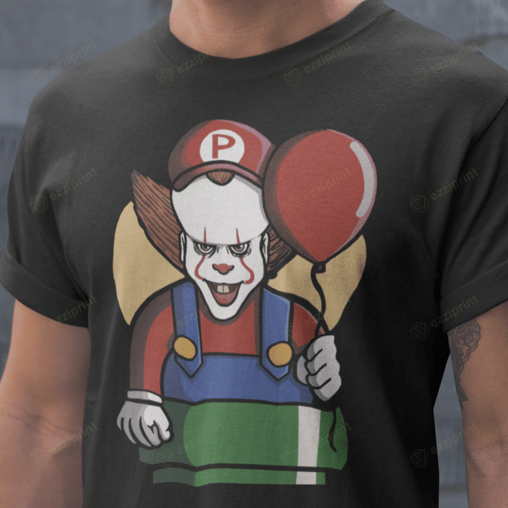 In The Pipe Super Mario Bros Pennywise It Mashup T-Shirt