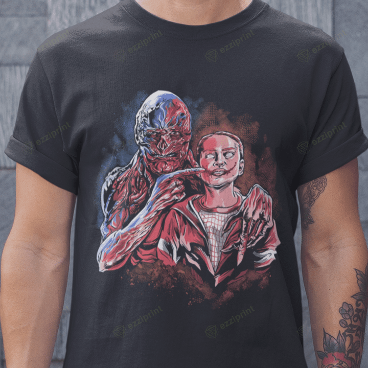 Smile Joker and Batgirl Vecna and Max Mashup T-Shirt