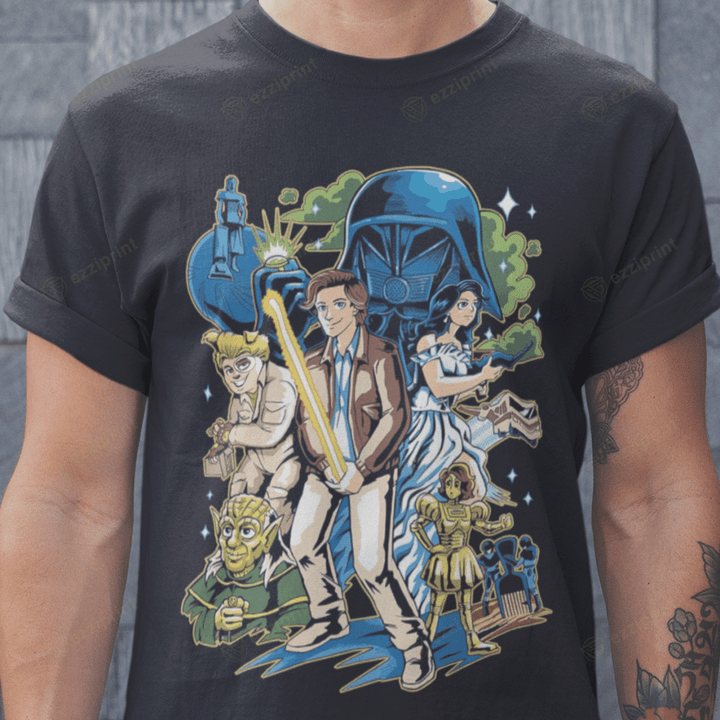 May the Schwartz Be With You Star Wars Spaceballs Mashup T-Shirt