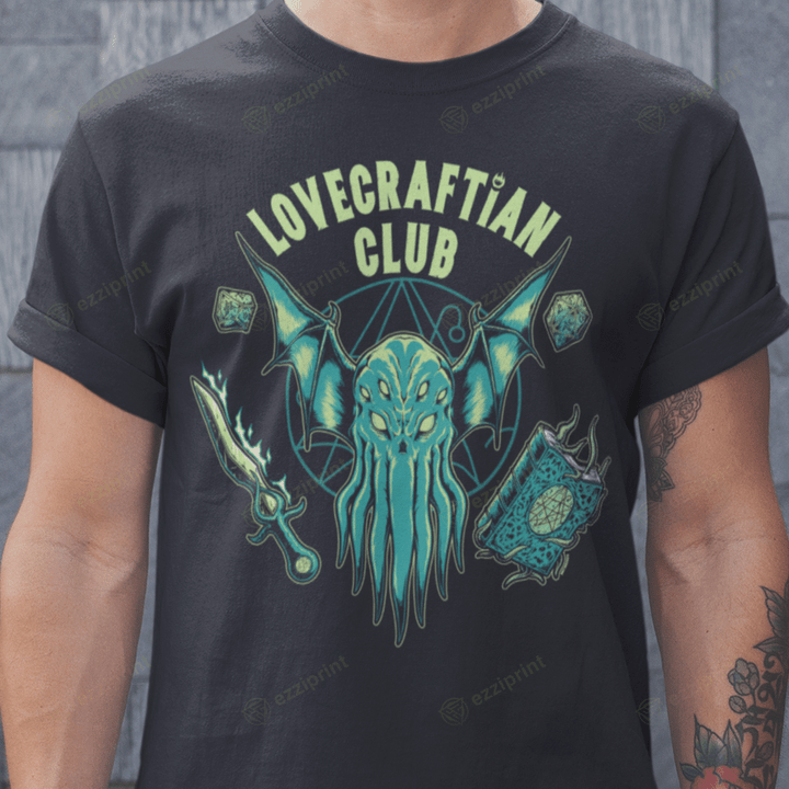 Lovecraftian Club Hellfire Club Stranger Things Cthulhu Horror T-Shirt