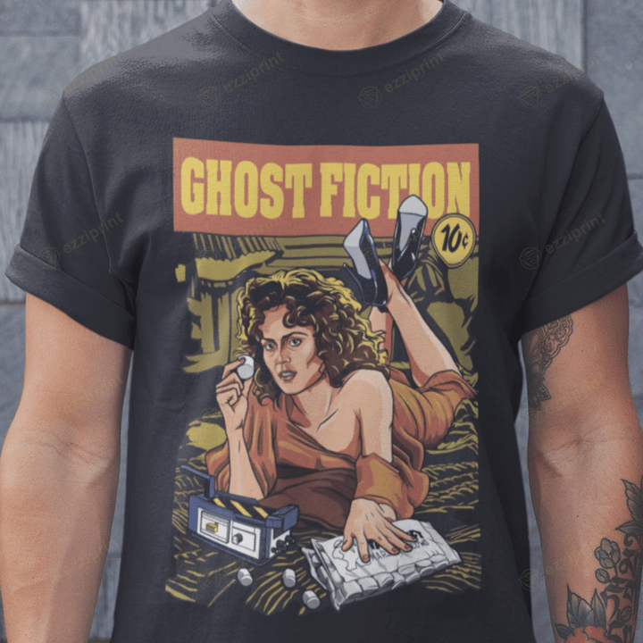 Ghost Fiction Dana Barrett Ghostbusters Pulp Fiction Mashup T-Shirt