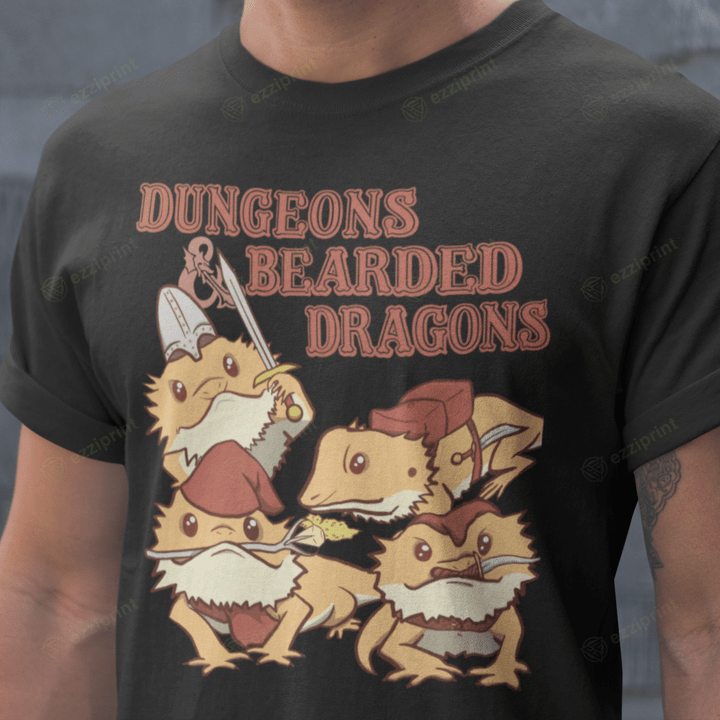 D&BD Bearded Dragons Dungeons & Dragons Mashup T-Shirt