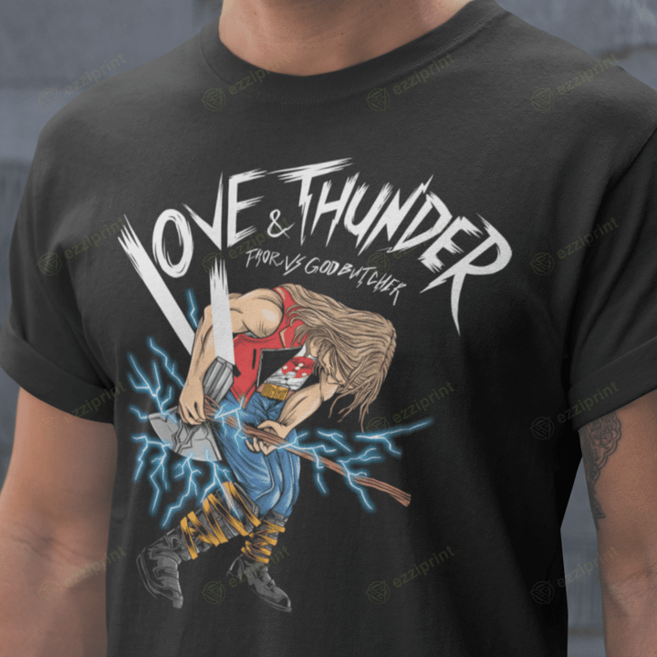 Space Viking Scott Pilgrim vs The World Thor: Love and Thunder Mashup T-Shirt