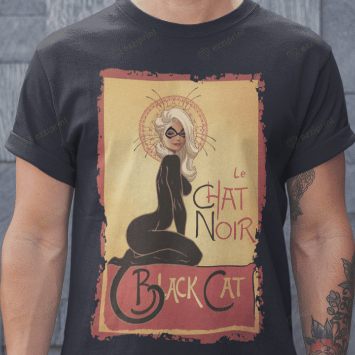 The Black Cat Le Chat Noir Felicia Hardy Marvel Mashup T-Shirt