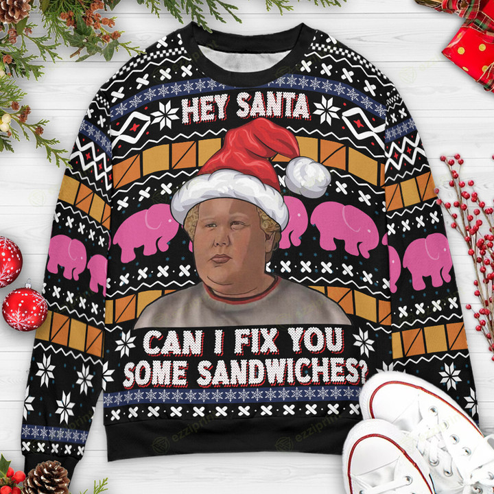 Hey Santa Can I Fix You Some Sandwiches Bad Santa Sweater