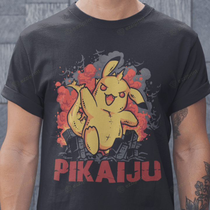 Pikaiju Kaiju Pikachu Pokemon Mashup T-Shirt