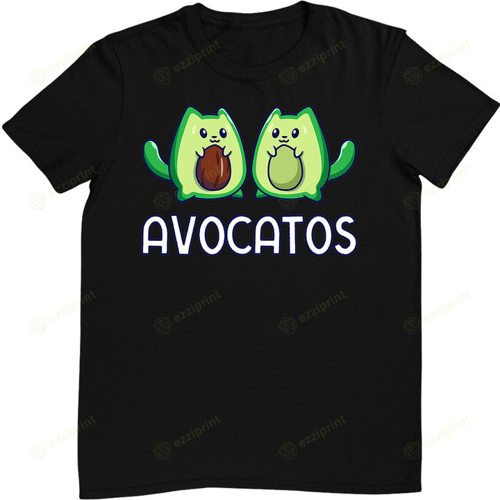 Avogato Avocado Cat Cat Vegan T-Shirt