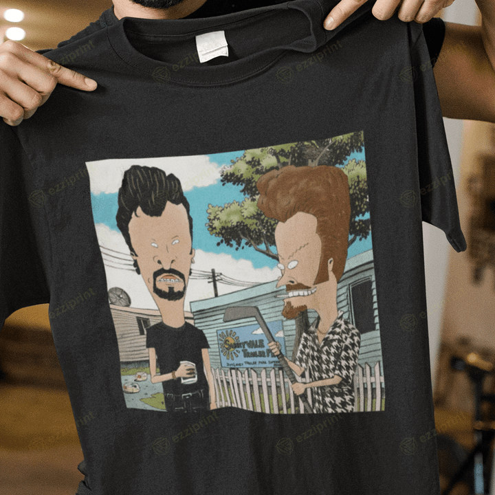 Sunnyvale Trailer Park Julian and Ricky Trailer Park Boys Beavis and Butt-head Mashup T-Shirt