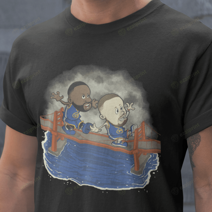 Steph and Dray Golden State Warriors Calvin and Hobbes Steph and Dray T-Shirt