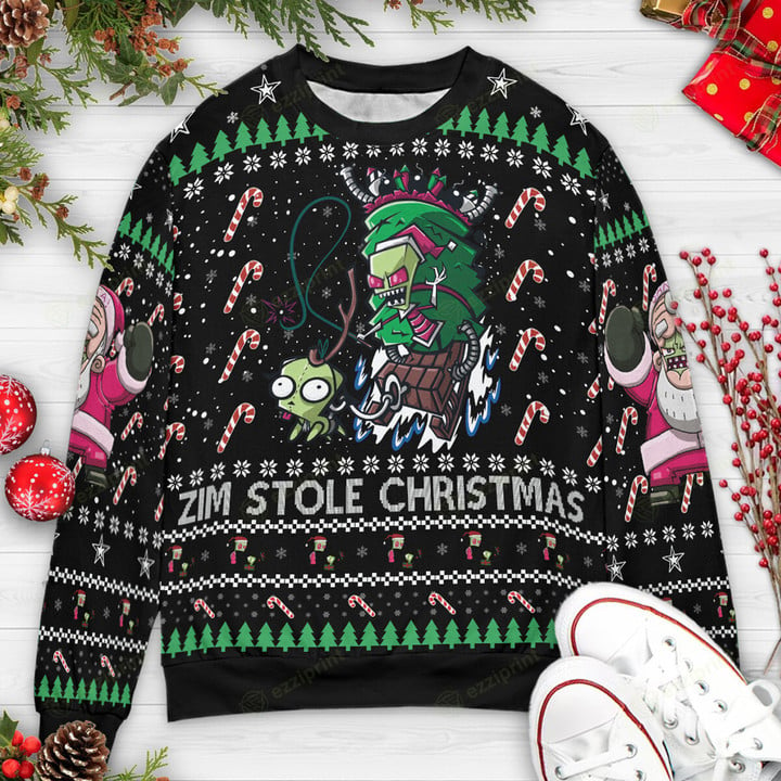 Zim Stole Christmas Invader Zim Sweater