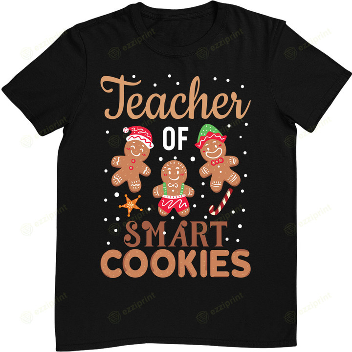 Christmas Teacher Cute Gingerbread Cookies T-Shirt
