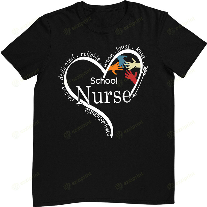 Funny School Nurse Graphic Tees Tops Back To School Gift T-Shirt