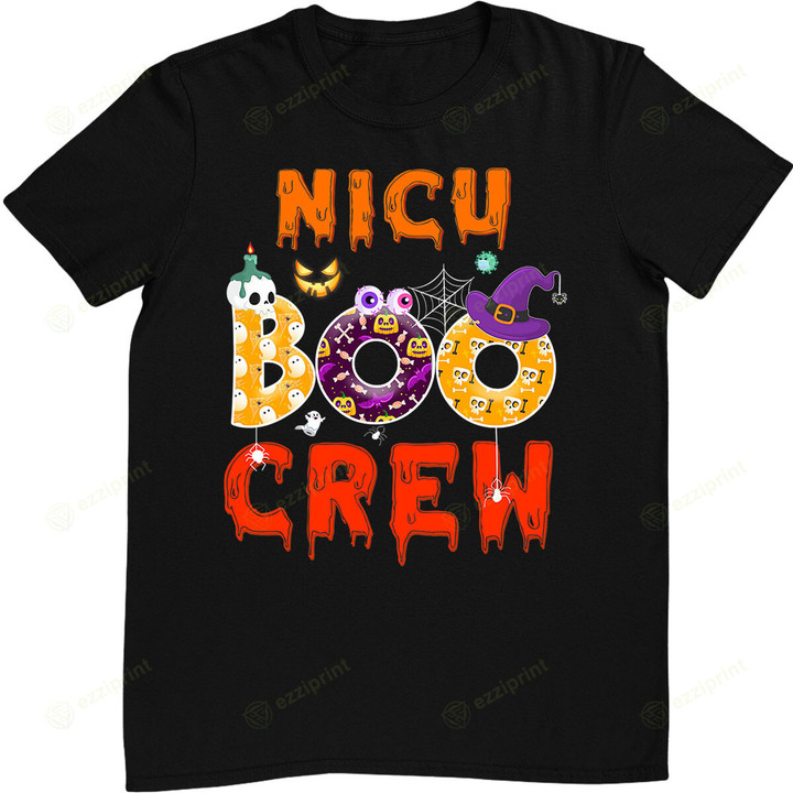 Halloween NICU Nurse Boo Crew Funny Gift Nursing T-Shirt