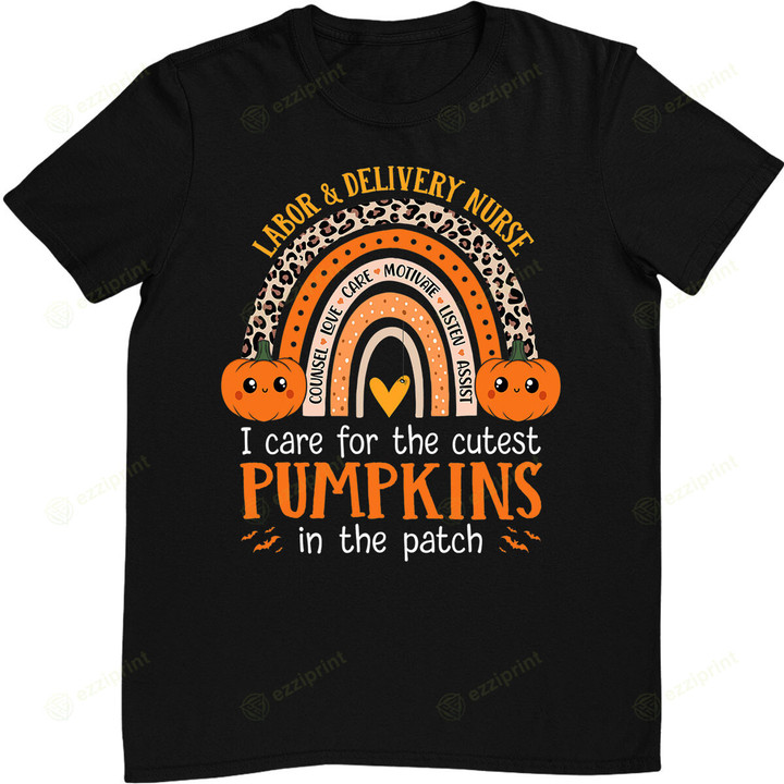 Labor and Delivery Nurse Halloween L&D Nurse Cutest Pumpkins T-Shirt