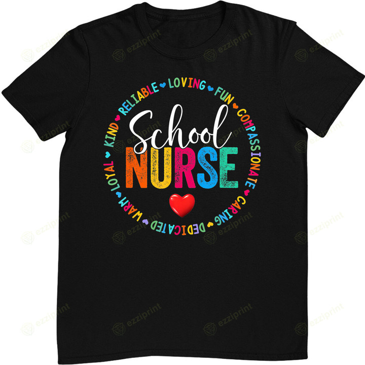 Vintage Love Heart Rn Nursing School Nurse Graduation Gift T-Shirt