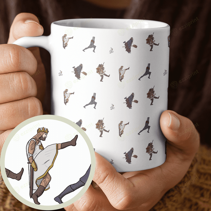 Walking Toward the Grail Monty Python Ceramic Mug