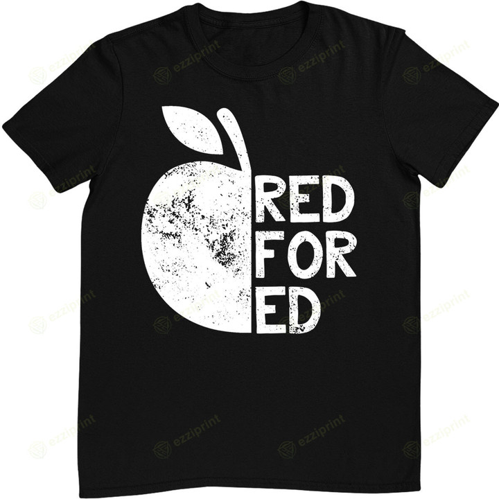 I Support Public Education Red For Ed Teacher Gift T-Shirt
