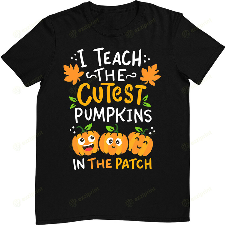 Teacher Halloween Pre-K Teacher Kindergarten Cutest Pumpkins T-Shirt