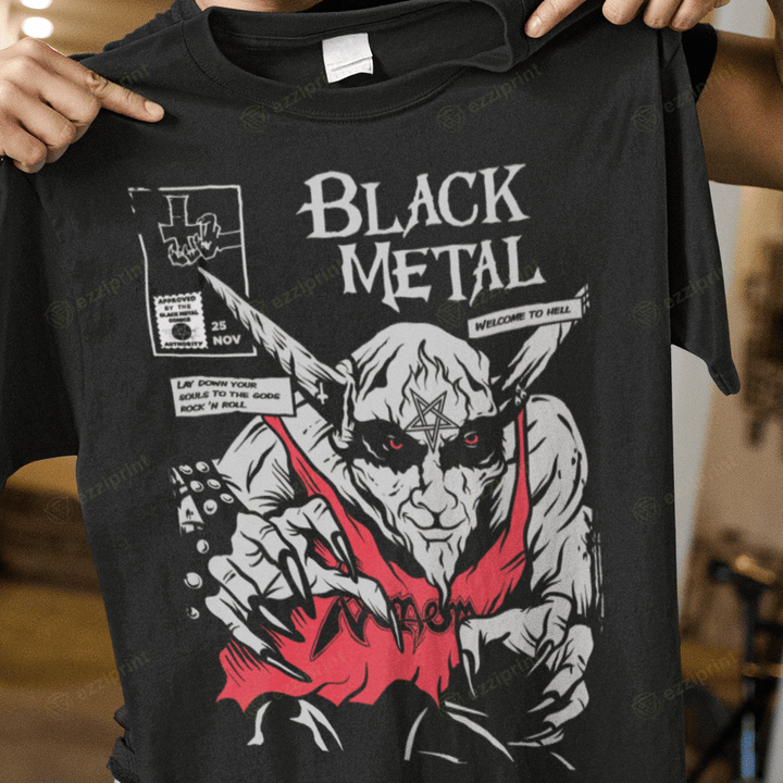 Black Metal Heavy Metal Venom Band T-Shirt