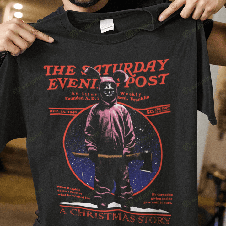 A Killer Christmas Story The Saturday Evening Post A Christmas Story Horror T-Shirt