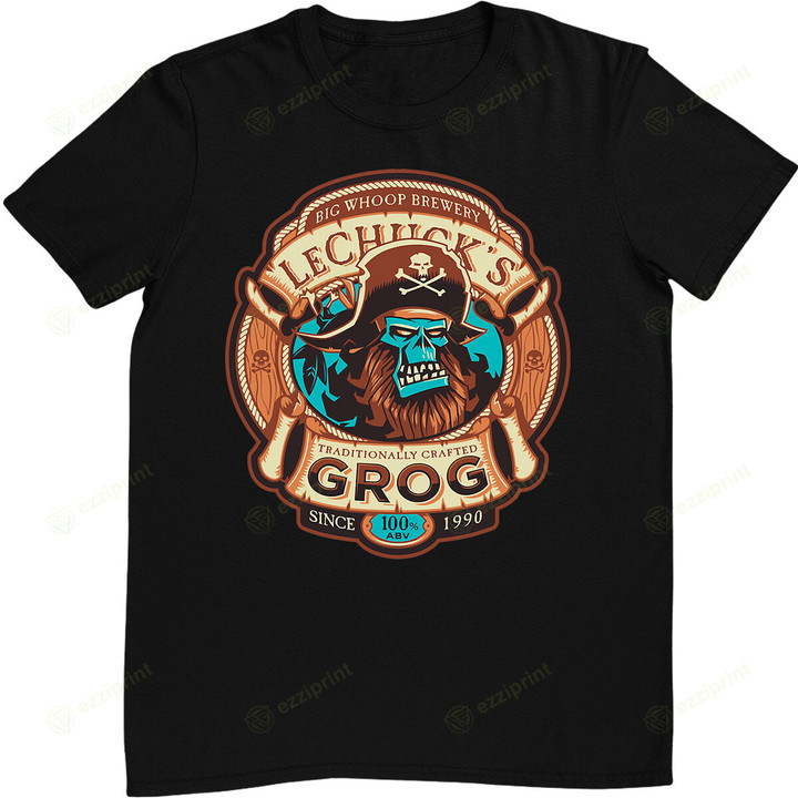 LeChuckss Grog - Craftt Beer - Monkey Islands T-Shirt