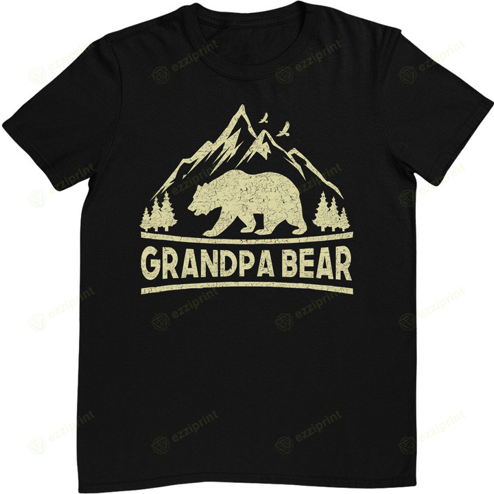 Grandpa Bear Matching Family Camping Gift T-Shirt