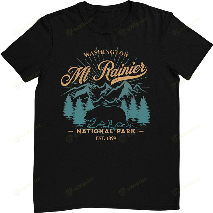 Vintage Mount Rainier National Park Bear T-Shirt