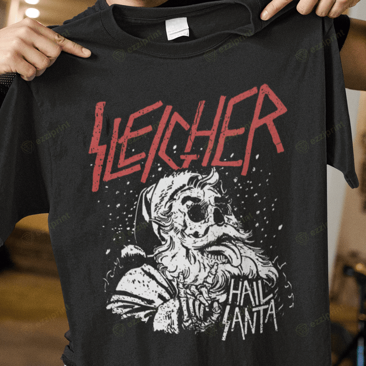 Sleigher Slayer Santa Claus Christmas T-Shirt
