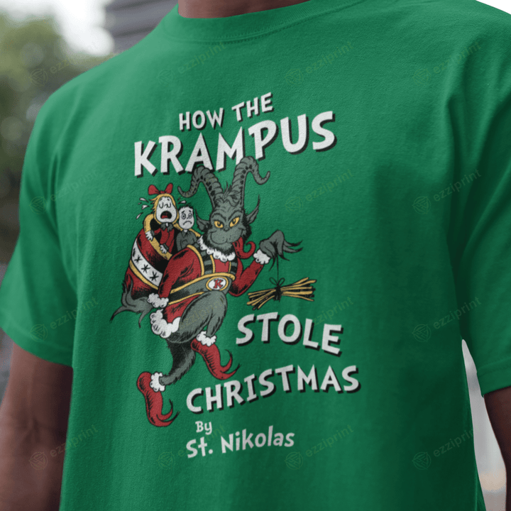 How the Krampus Stole Christmas Krampus The Grinch Mashup T-Shirt