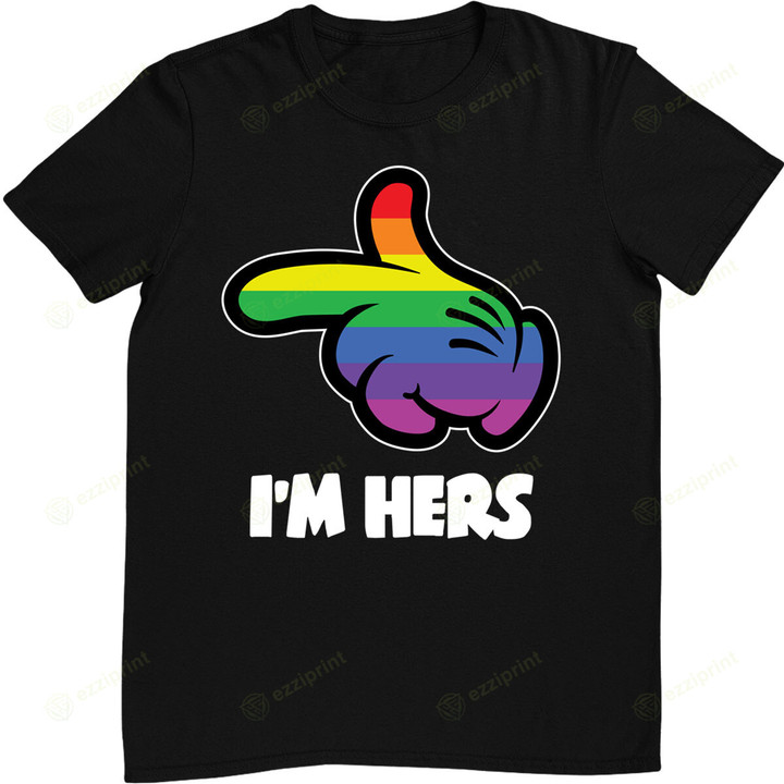 Im Hers Lesbian LGBT Couple Matching T-Shirt