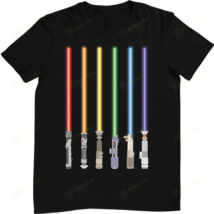 LGBT Light Sword LGBTQ Pride Flag Saber T-Shirt