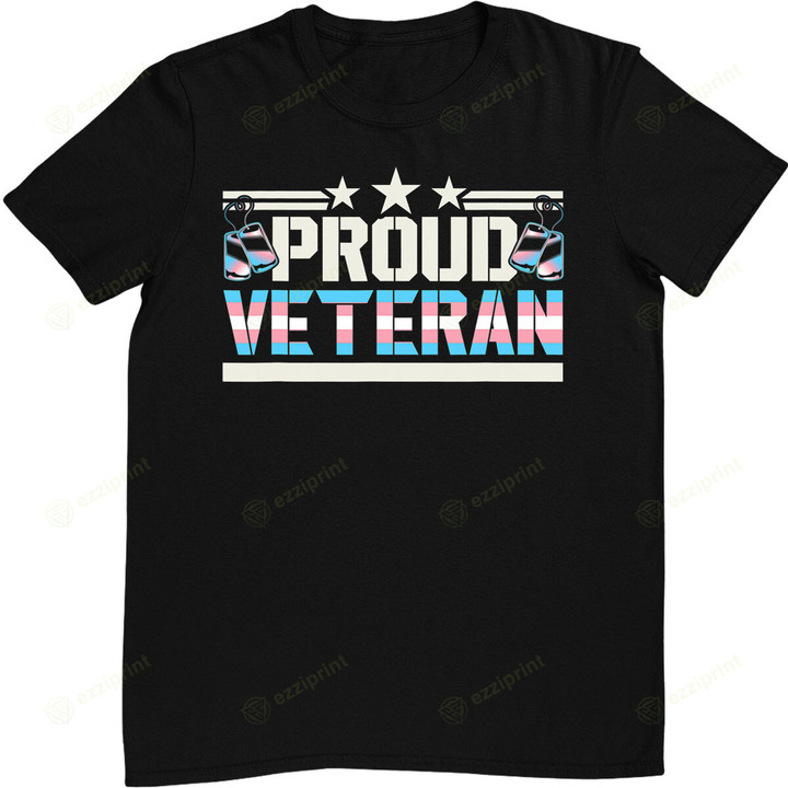 Proud Trans Veteran Transgender LGBT Retired Military Army T-Shirt