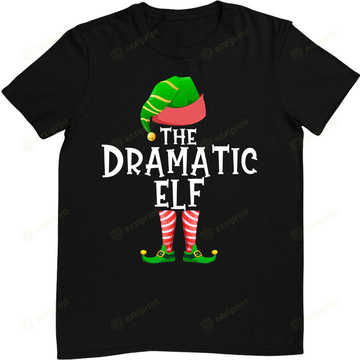 Dramatic Elf Matching Family Group Christmas Party T-Shirt