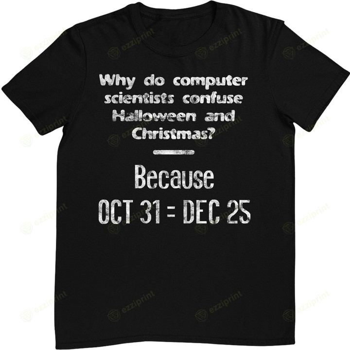 Funny Computer Scientist Halloween Christmas Nerd Meme T-Shirt