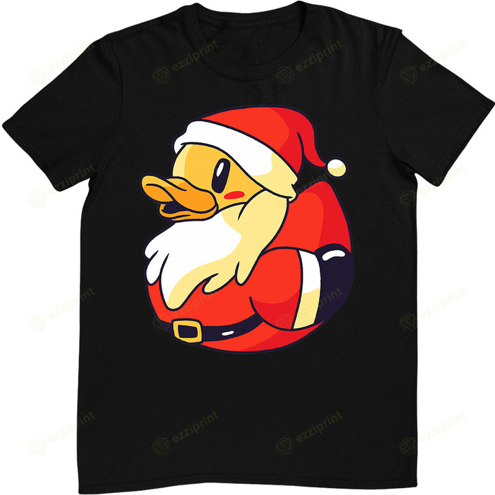 Funny Rubber Duck Christmas Shirt Santa Rubber Ducky T-Shirt