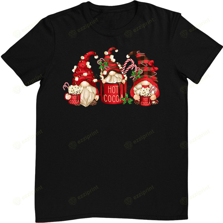 Hot Cocoa Gnomes Drink Hot Chocolate Watch Christmas Movies T-Shirt