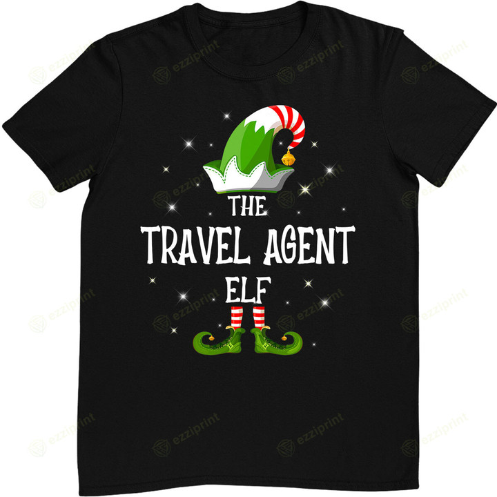 The Travel Agent Elf Family Matching Group Christmas T-Shirt