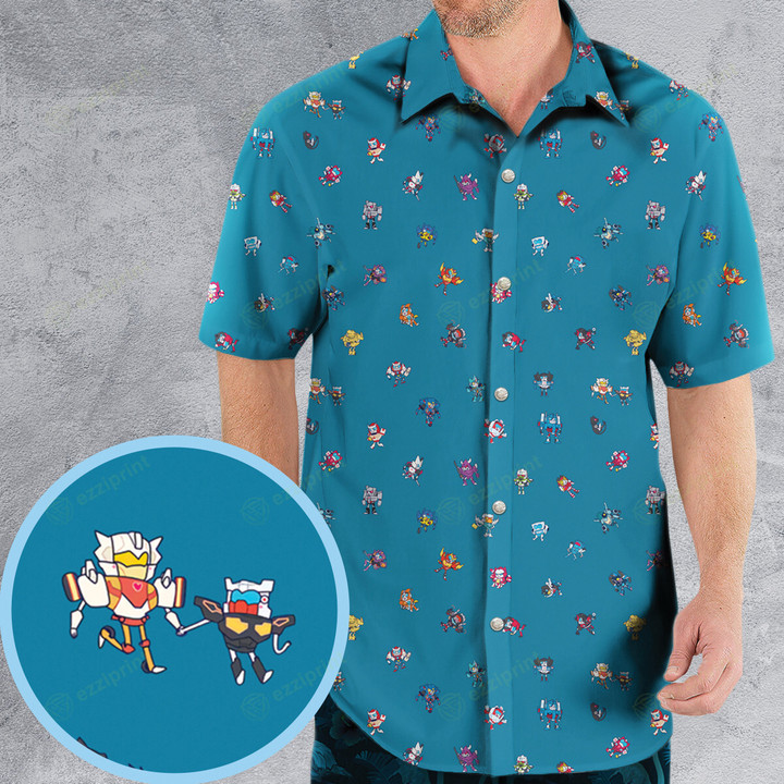 Funny Transformers Characters Pattern Hawaiian Shirt