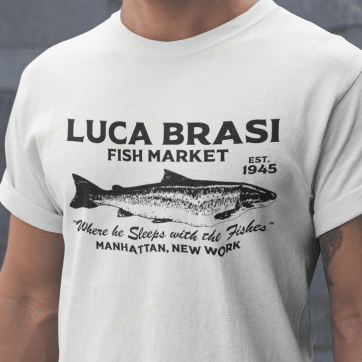 Luca Brasi Fish Market The Godfather T-Shirt