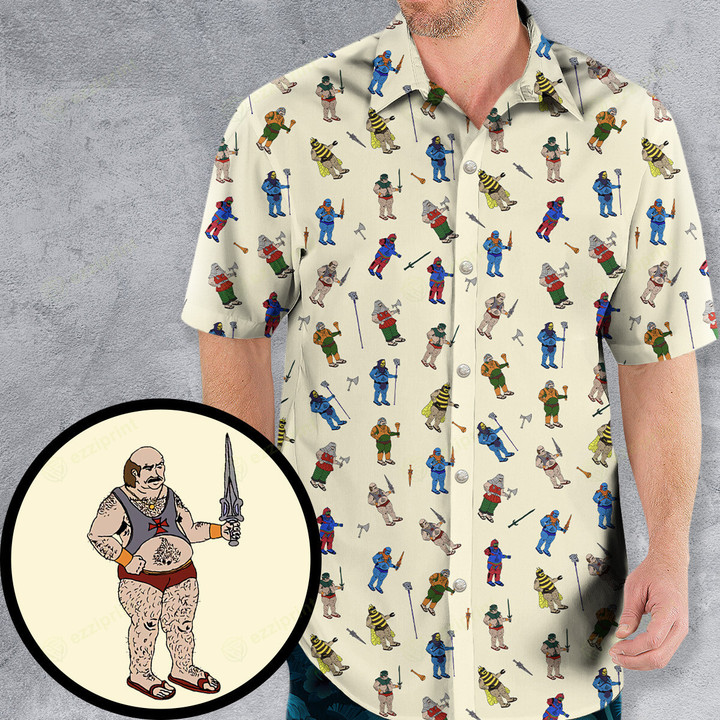 Carl In Masters Of The Universe Pattern Hawaiian Shirt