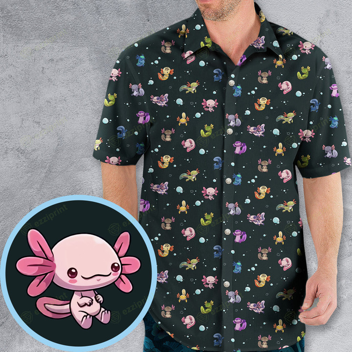 Axolotls Of The World Pattern Hawaiian Shirt